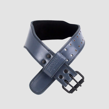 Aesthreadics S (26-32) / BLUE GREY Custom Blue/Gray Tapered Lifting Belt BuiltAthletics